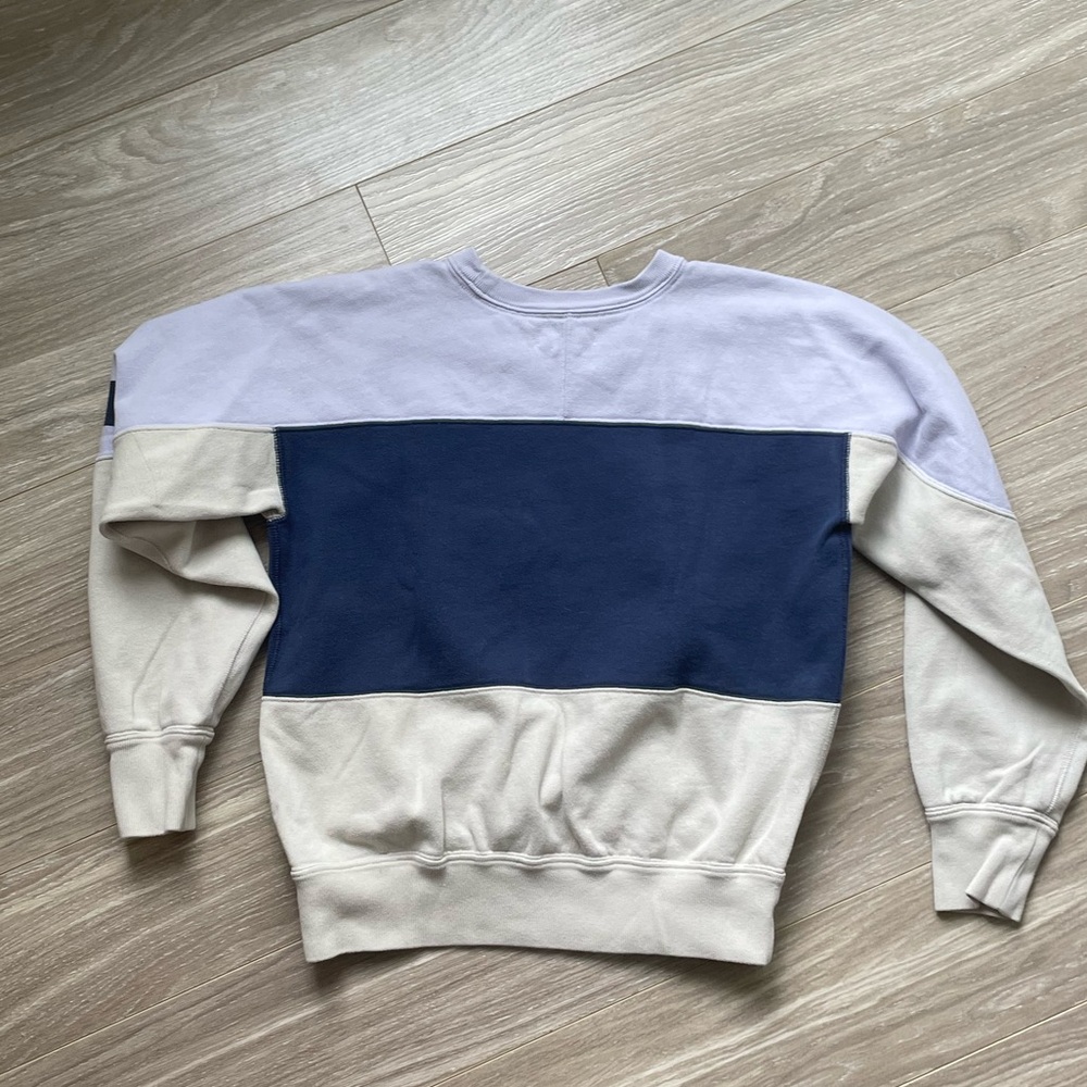 Isabel Marant Etoile Colorblock Gallian Sweater Light Blue Sz 40/L - Picture 15 of 15